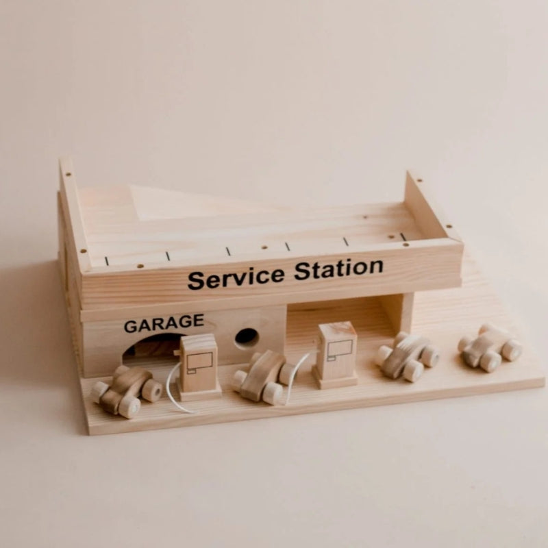 QToyas - Solid Wooden Service Station