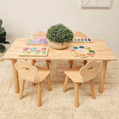 QToys - Classic Rectangular Table  4 Chairs