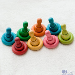 QToys - Rainbow People Cups and Rings