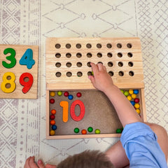 Qtoys - Montessori Sand Tray + Ball Tray Insert