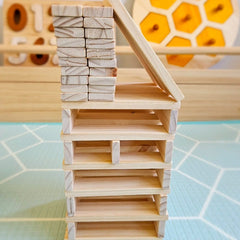 QToys - Natural Planks – 200 Pieces
