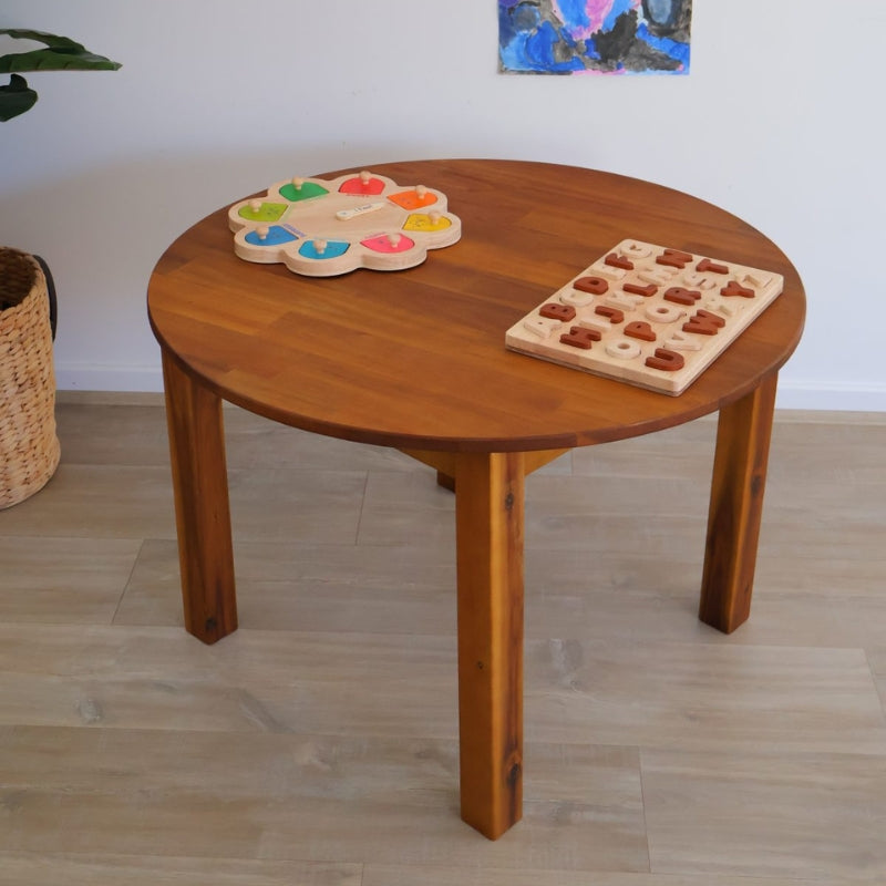 QToys - Round table 75 Acacia