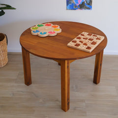 QToys - Round table 75 Acacia
