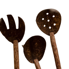 QToys - Coconut Salad Spoon and Fork Set