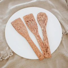 QToys - Coconut Wood Utensil (Set of 2)