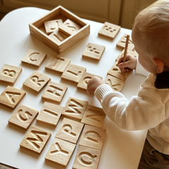 QToys - Capital Letter Spelling Tiles