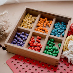 QToys - Froebel Peg and Lacing Board