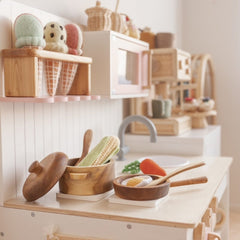 QToys - Mahogany Pot and Pan Set