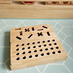 QToys - Montessori Sand Tray + Assorted Tray Inserts