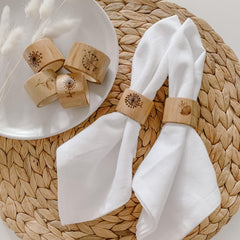 QToys - Bamboo Napkin Rings Set of 6