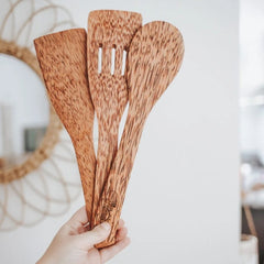 QToys - Coconut Wood Utensil (Set of 2)