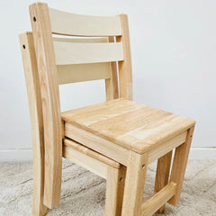QToys - Rubber Wood Stacking Chairs