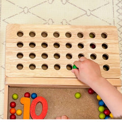 Qtoys - Montessori Sand Tray + Ball Tray Insert