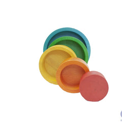QToys - Coloured Nesting and Stacking bowls