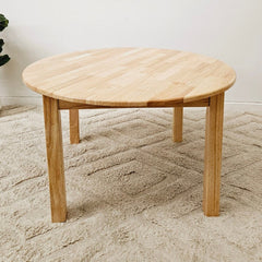 QToys - Round Table 90cm & Rubber Wood