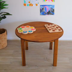QToys - Round table 75 Acacia