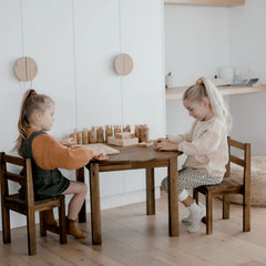 QToys - Large Round Table with 2 Standard Chairs
