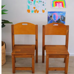 QToys - Acacia Stacking Chair-Set of 2
