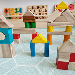 QToys - Natural color wooden blocks (35x27x5cm)