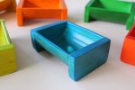 QToys - Coloured Bamboo Sorting Containers