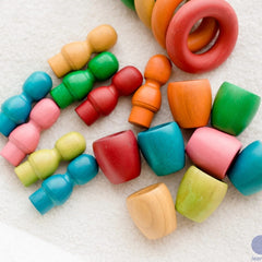 QToys - Rainbow People Cups and Rings