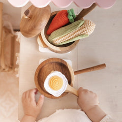 QToys - Mahogany Pot and Pan Set