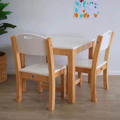 QToys - White seat stacking chairs Set of 2
