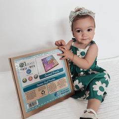 QToys - Natural animals puzzle and play set
