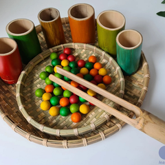 QToys - Circle Bamboo Trays