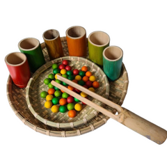 QToys - Circle Bamboo Trays