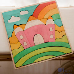 QToys - Fairy Castle Puzzle Play Set