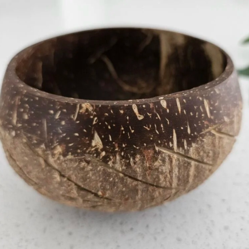 QToys - Fish Bone Pattern Coconut Bowl (Set of 2)