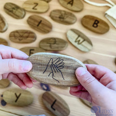 QToys - Sign Language Stones set of 26-