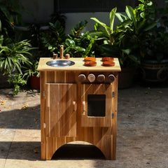 QToys - Combo Wooden Stove and Sink
