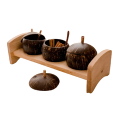 QToys - Coconut Spice Jar and Rack