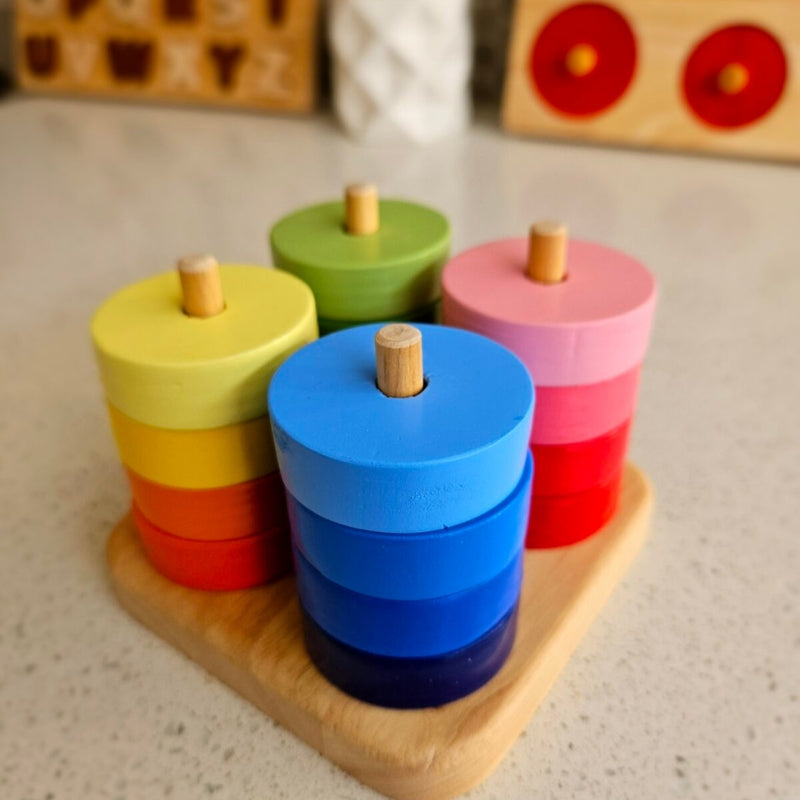 QToys - Montessori Stacking Discs