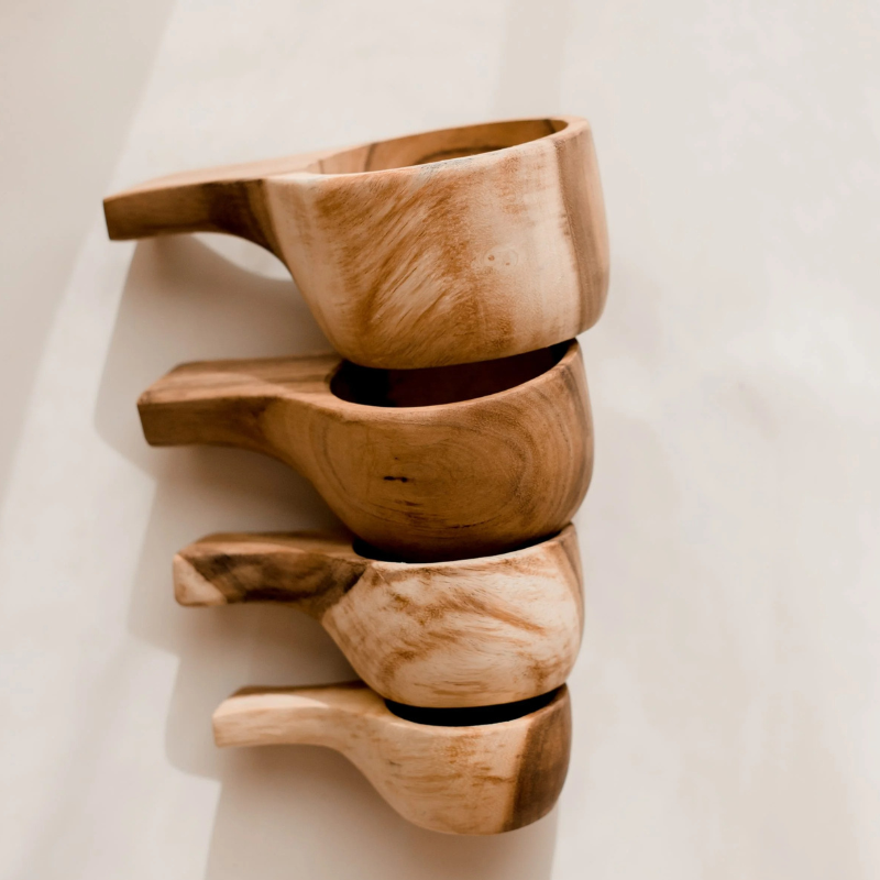 QToys - Wooden Measuring cups set of 4
