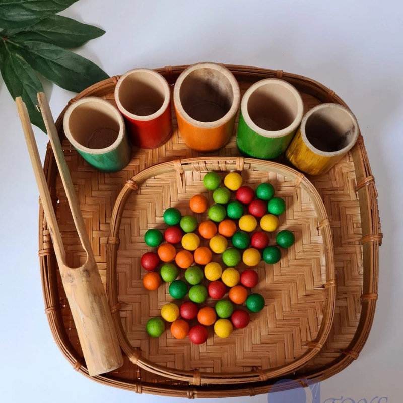 QToys - Square Bamboo Trays