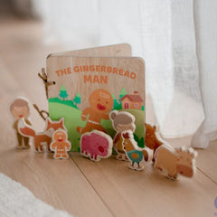 QToys - Gingerbread Man Book &amp; Play Set