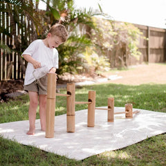 QToys - Bamboo Roll A Ball Track