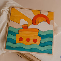 QToys - Ship Puzzle Play Set