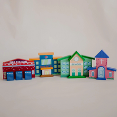 QToys - Street Buildings Set Of 4
