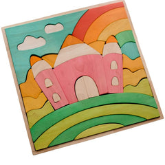 QToys - Fairy Castle Puzzle Play Set