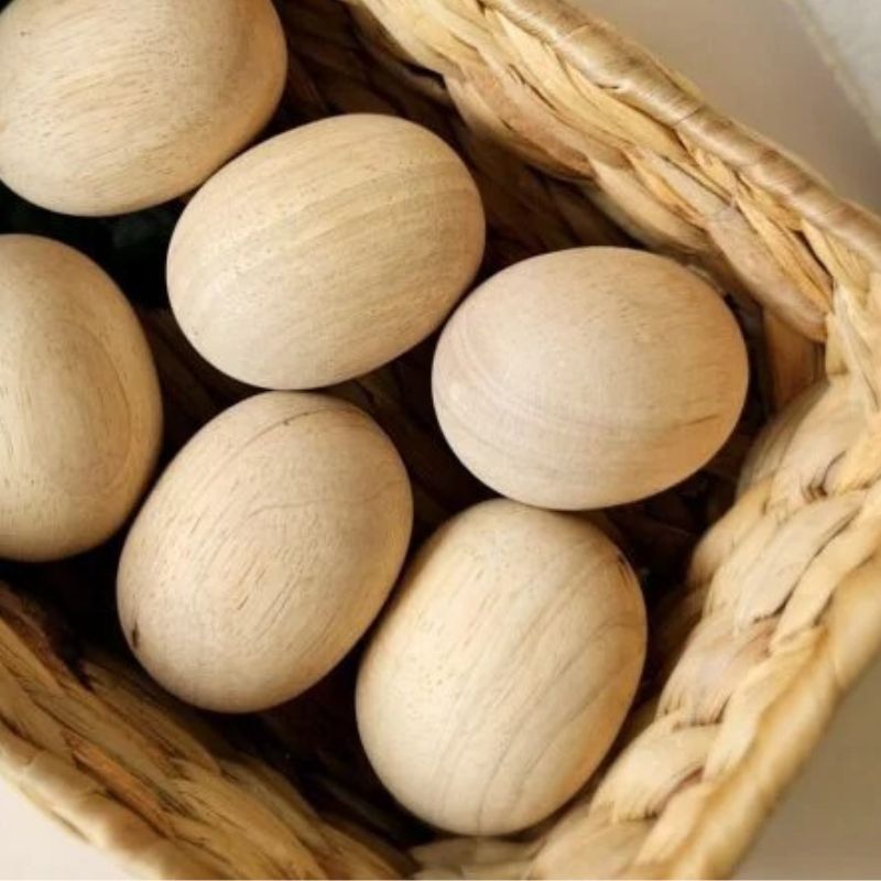 QToys - Natural eggs with tray