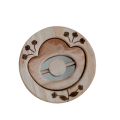 QToys - Flower Rattle and Baby Mirror Set