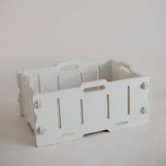 QToys - Stackable Wooden Crate Storage Box