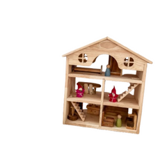 QToys - Classic Wooden Dollhouse