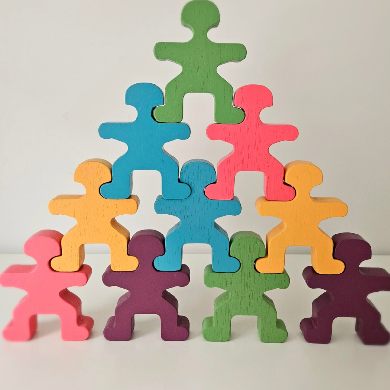QToys - Pastel Shades Balancing People