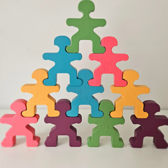 QToys - Pastel Shades Balancing People
