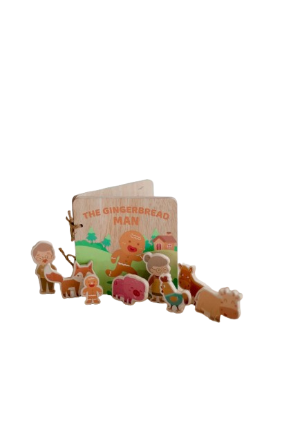 QToys - Gingerbread Man Book &amp; Play Set